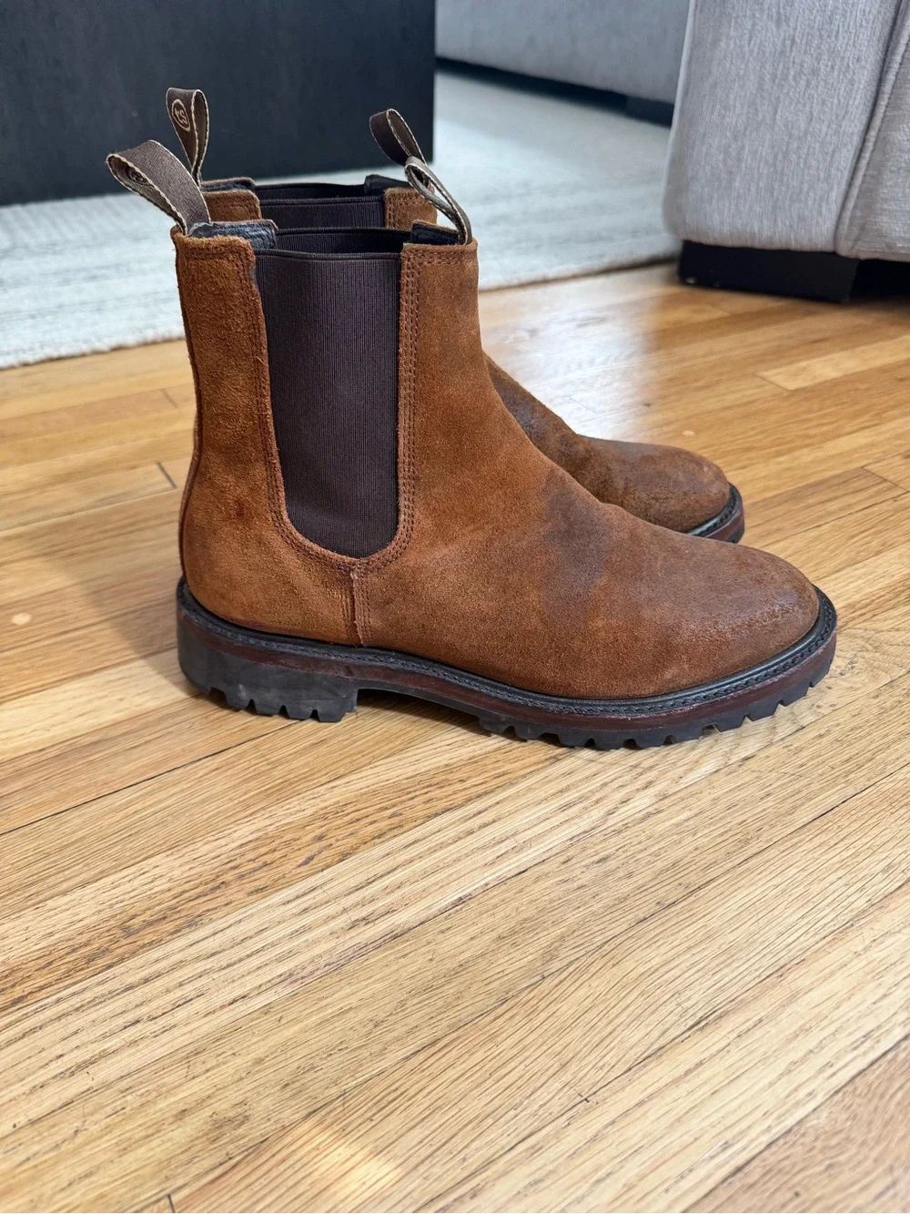 Taylor Stitch Ranch Boot in Redwood Waxed Sued